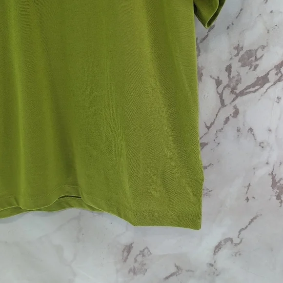 Everlane T Shirt Women Yellow Green Crew Neck Box Cut Tee Organic Cotton - Picture 5 of 12